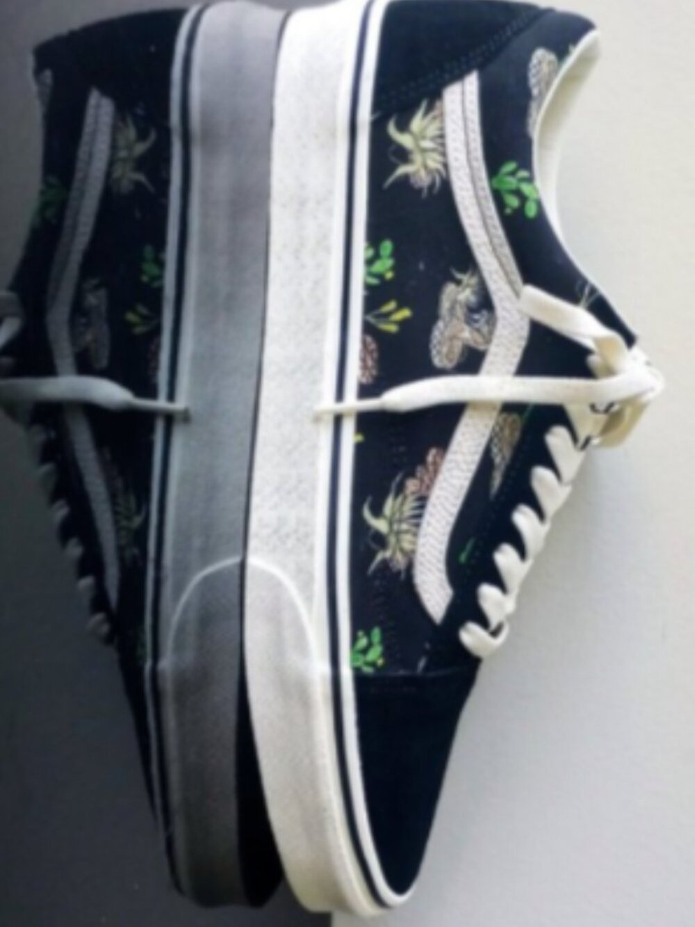 VANS Old Skool Desert Snake Canvas & Suede Athletic Shoes Women's 9 Black - Picture 9 of 16